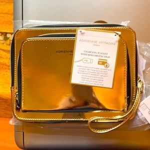 Shiny Gold Clutch/Wristlet purse